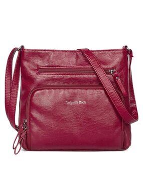 Crossbody Purse for Women Soft Vegan Leather Cross Body Handbag Lightweight
